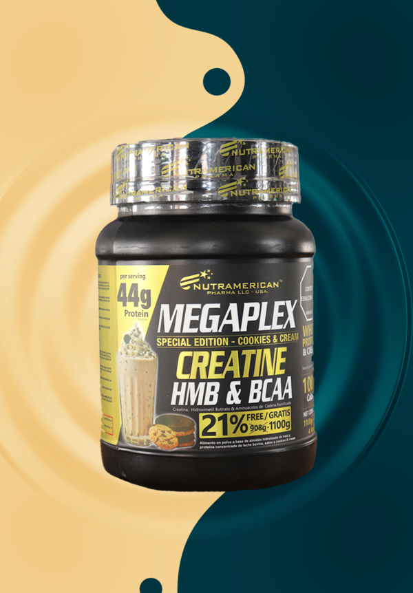 Creatine HMB y BCAA de Cookies & Cream 2 Libras